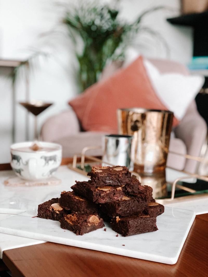 TRIPLE CHOCOLATE RASPBERRY GOOEY INDULGENT BROWNIES